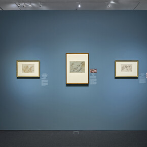 Various artists, Fantasy and passion. Drawing from Carracci to Bernini, exhibition view. Courtesy of Museum Städel