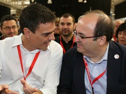 Pedro Sánchez y Miquel Iceta