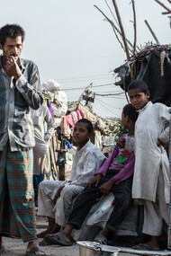 People of Rohingya community living in one of the Camp at New Delhi