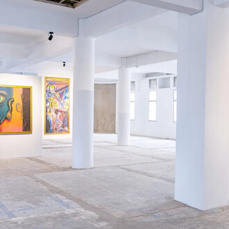 El Hadji Sy, New paintings, exhibition view. Courtesy of Selebe Yoon Gallery