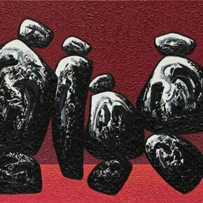 Ma Desheng, Rocks 1, 2012, acrylic on canvas, 150 x 200cm