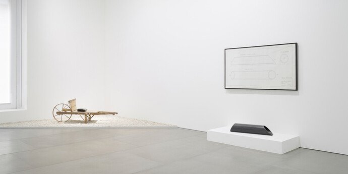 Bernar Venet, Exhibition view. Courtesy of Blain Southern 