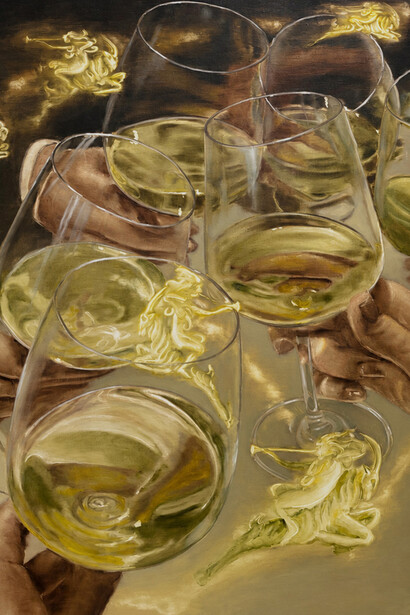 Tomas Harker, Shooting star (detail), 2026. Courtesy of Nicodim Gallery