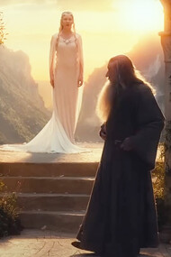 Ian McKellen stars as Gandalf and Cate Blanchett portrays Galadriel in "The Hobbit" triology
