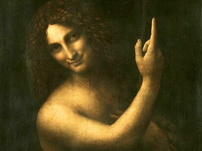 Leonardo también creó una magistral obra que retrata a San Juan Bautista, entre 1513 y 1516. Museo del Louvre, París, Francia