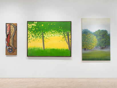 Various artists, Into the woods, exhibition view. Courtesy of Jessica Silverman