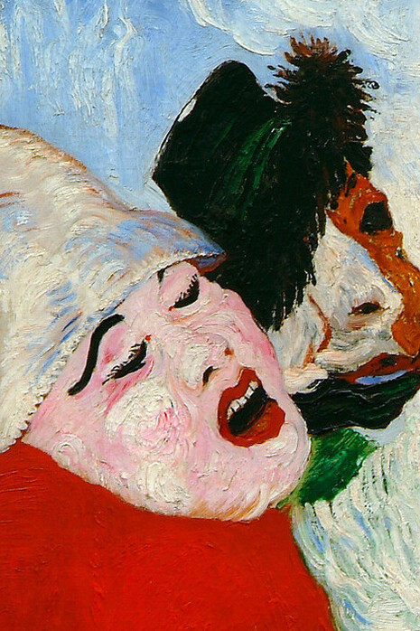 James Ensor, La muerte y las máscaras (detalle), 1897