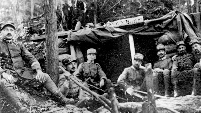 Ufficiali dei Carabinieri del 3° Battaglione del Reggimento sul Podgora