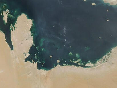The Gulf on 25 July 2019, photographed by MODIS aboard NASA's Aqua satellite