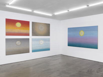 Matthew Weinstein, The setting sun is beautiful because of all it makes us lose, exhibition view. Courtesy of Tibor de Nagy Gallery