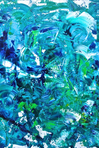 Monica Maja Richardson, Water, 2015, Acrylic and oil on canvas, 150 x 120 cm
