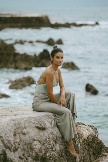 Shine Bicolor swimsuit e Shine Pants Platinum