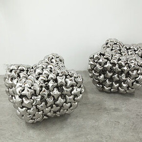 Loris Cecchini, Sporopollenins, 2015, Stainless steel 316, 85 x 55 x 88 cm / 33.5 x 21.7 x 34.6 in.