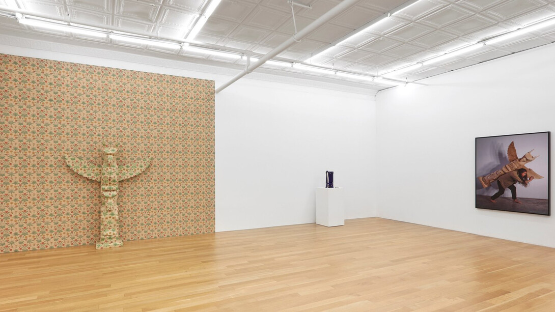 Nicholas Galanin, The persistence of Land claims in a climate of change, exhibition view. Courtesy of Peter Blum Gallery