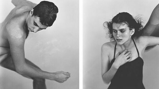 JoAnn Verburg, After Giotto, 1982-83, two vintage gelatin silver prints each mounted to Dibond, each image, paper on mount, 34 x 24 1/4 inches, each frame, 35 x 25 3/8 x 1 5/8 inches, signed, titled, dated and numbered in ink on label affixed verso on mount of panel a from an edition of 5. © JoAnn Verburg