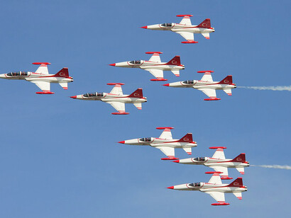 The Turkish Stars aerobatic team showcased their skills at the 2011 NATO Days celebration, Turkey