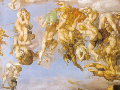 Michelangelo, Giudizio Universale, dettaglio, Cappella Sistina, Roma