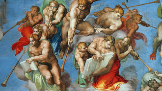 Los ángeles trompeteros de la Capilla Sixtina
