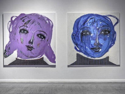 Mohannad Orabi, Exhibition view. Courtesy of Ayyam Gallery