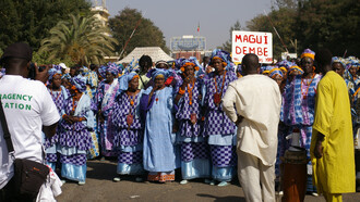 Marcha por el inicio del Foro Social Mundial, Dakar, Senegal, 2011