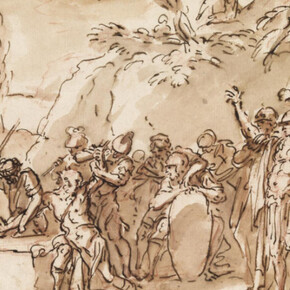 Salvator Rosa (1615–1673), König Kroisos wird von seinem stummen Sohn vor den Persern gerettet, um 1663