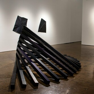 Installation View, Paul Stephen Benjamin, Dark Black, 2024. Courtesy of David Lusk Gallery