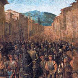 Francesco Granacci, L'entrata di Carlo VIII a Firenze, particolare