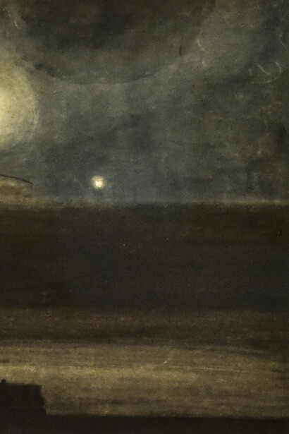 Léon Spilliaert, La playa bajo la luna (detalle), 1908