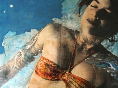 Ayline Olukman, The Bath #1, 2013, Mixed Media, 14" x 18"