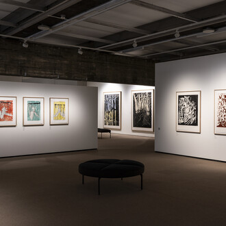 Georg Baselitz, A life in print, exhibition view. Courtesy of Kode Bergen Art Museum