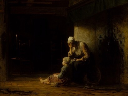 «El día anterior a la partida» (1862), Jozef Israëls 