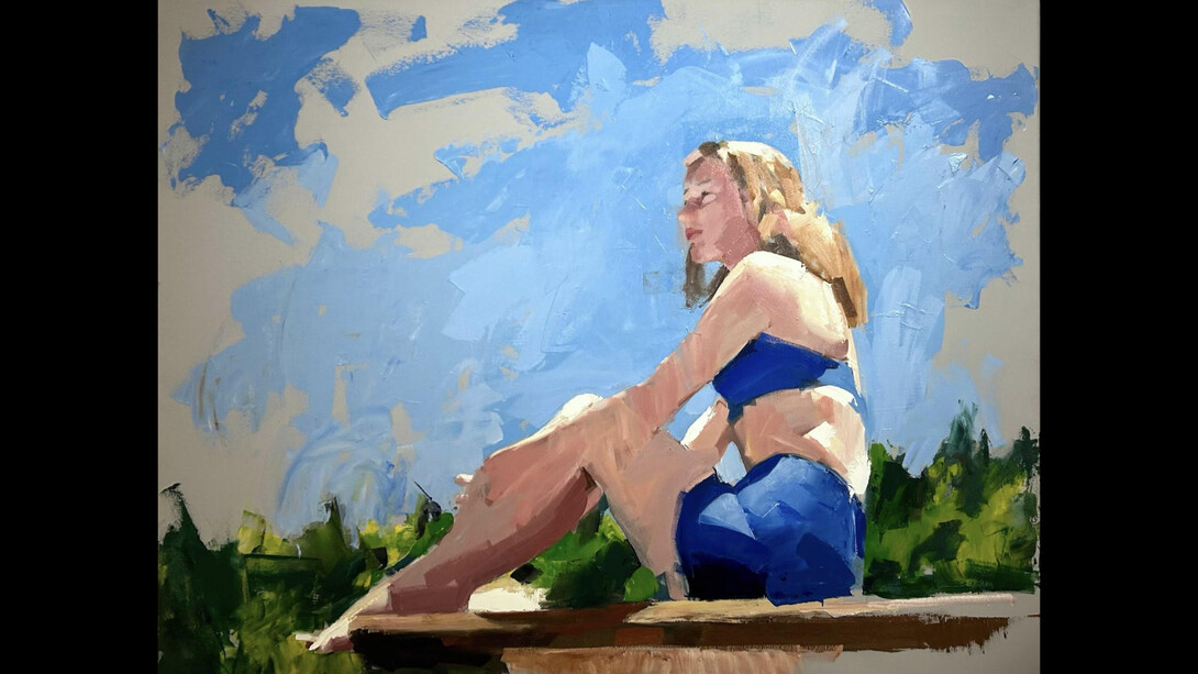 Mark Tennant, Untitled 30, oil on canvas, 48x60 inches. Courtesy of Georges Bergès Gallery