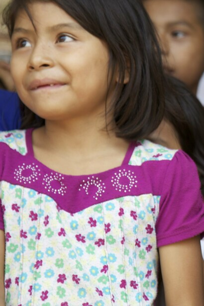 Estudiantes de primaria en Chiquimula, Guatemala, durante una visita del ejército estadounidense en 2014