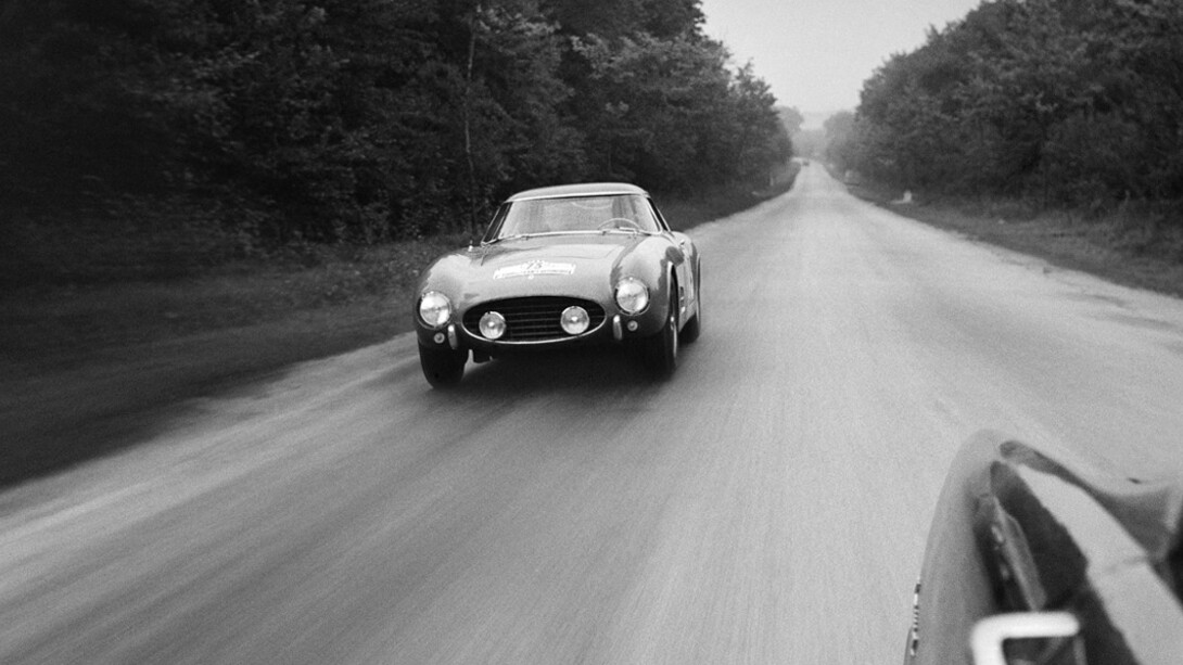 On the road to victory, Tour the France, 1956.  Courtesy of M.A.D.Gallery