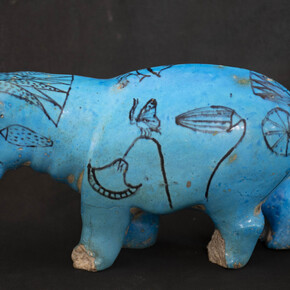 On top of the pyramid. The civilization of ancient Egypt, artwork in exhibition. Courtesy of Shanghai Museum