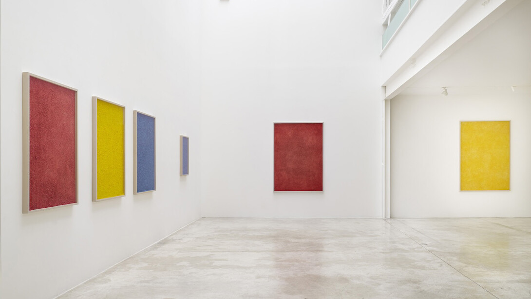 Luca Vitone, Pitture plastiche, exhibition view. Courtesy of Michel Rein Gallery