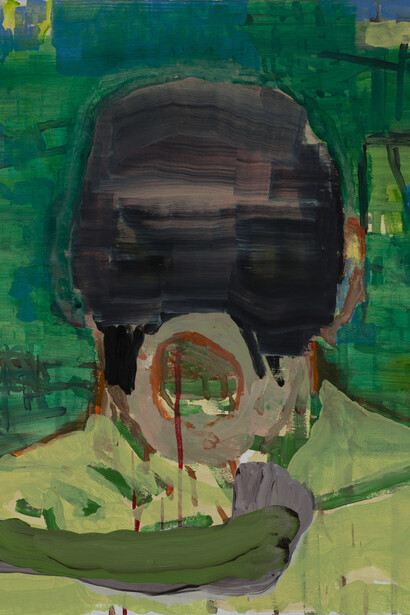 Bernard Gaube, Désir de parler, Huile sur toile, 2013, 56 x 46 cm