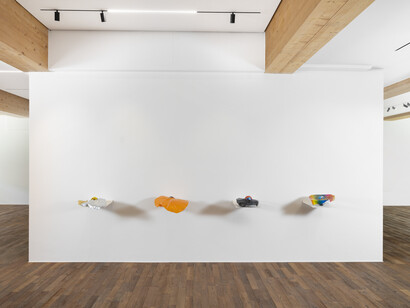 Varios artistas, Heavy hitters, vista de exhibición. Cortesía de la Galería Travesía Cuatro