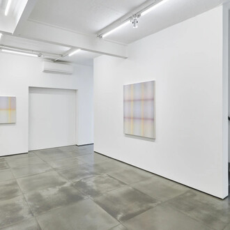 Philippe Decrauzat, Soon all shades disappear, exhibition view. Courtesy of Nara Roesler Gallery