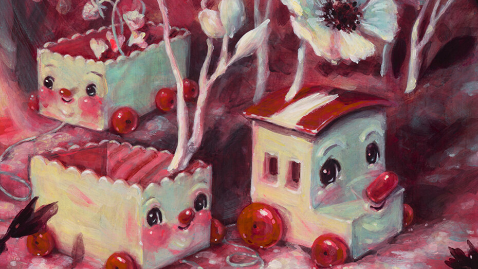 DCG_Brandi Milne__So much the Better Ahead_50 x 40 cm _16 x 20 inches_Acrylic on panel_Courtesy the artist and Dorothy Circus Gallery