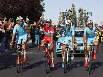 Aru e l'Astana in trionfo