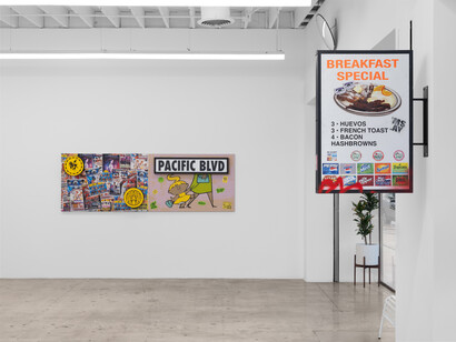Paul Flores, Good morning Los Angeles, how are you? Exhibition view. Courtesy of Control Gallery