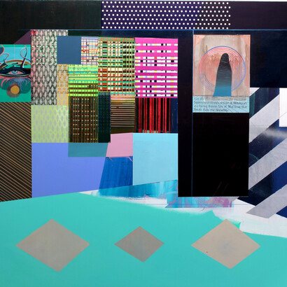 Kristen Schiele, ESP Witchcraft, 2014, Acrylic on canvas, 52 x 56 inches