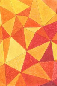 Hockney’s carpet, watercolour, 16 × 12 cm, Mark Weighton, 2025