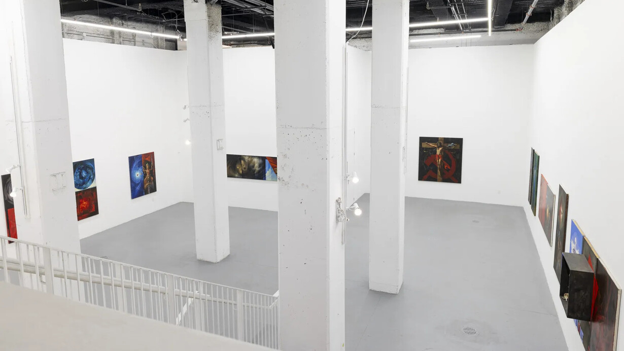 Vitaly Komar, Three day weekend: tomorrow is not guaranteed, exhibition view. Courtesy of Ethan Cohen Gallery