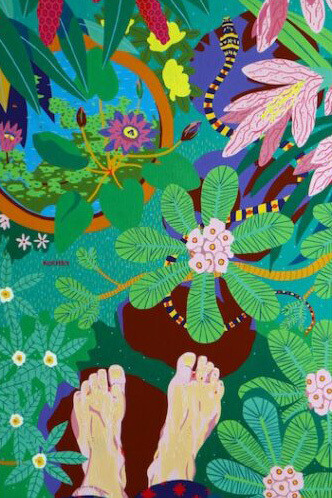 Michal Korman, The lotus land, 2022. Courtesy of Pearl Lam Gallery