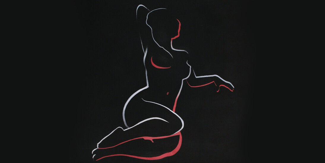 Night Shadow, 2017, Acrylic on paper, 61 x 61 cm . Courtesy of The Mayor Gallery