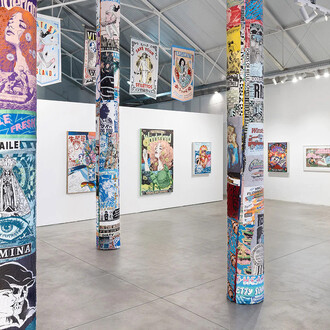 Faile, Something to believe in, exhibition view. Courtesy of Underdogs