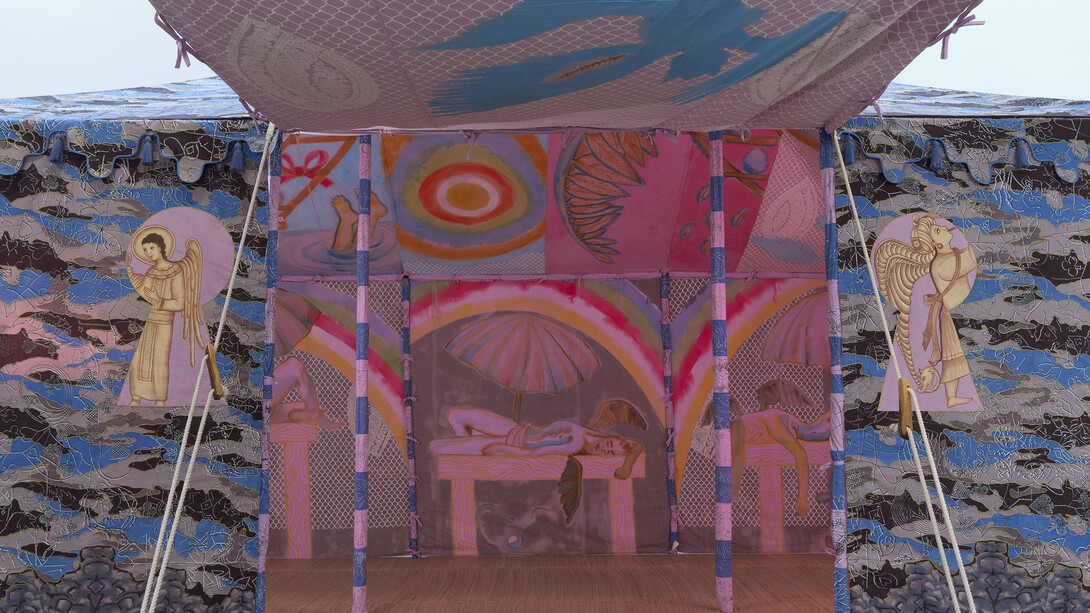 Francesco Clemente, Anima nomade, vista della mostra. Per gentile concessione del Palazzo delle Esposizioni