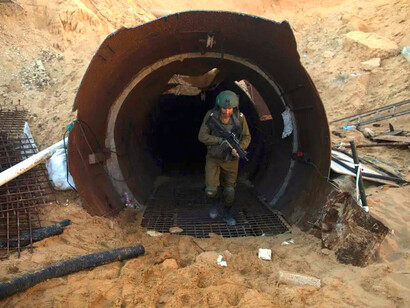 Bajo la Franja de Gaza existe una vasta red de túneles utilizados con fines de contrabando y guerra.